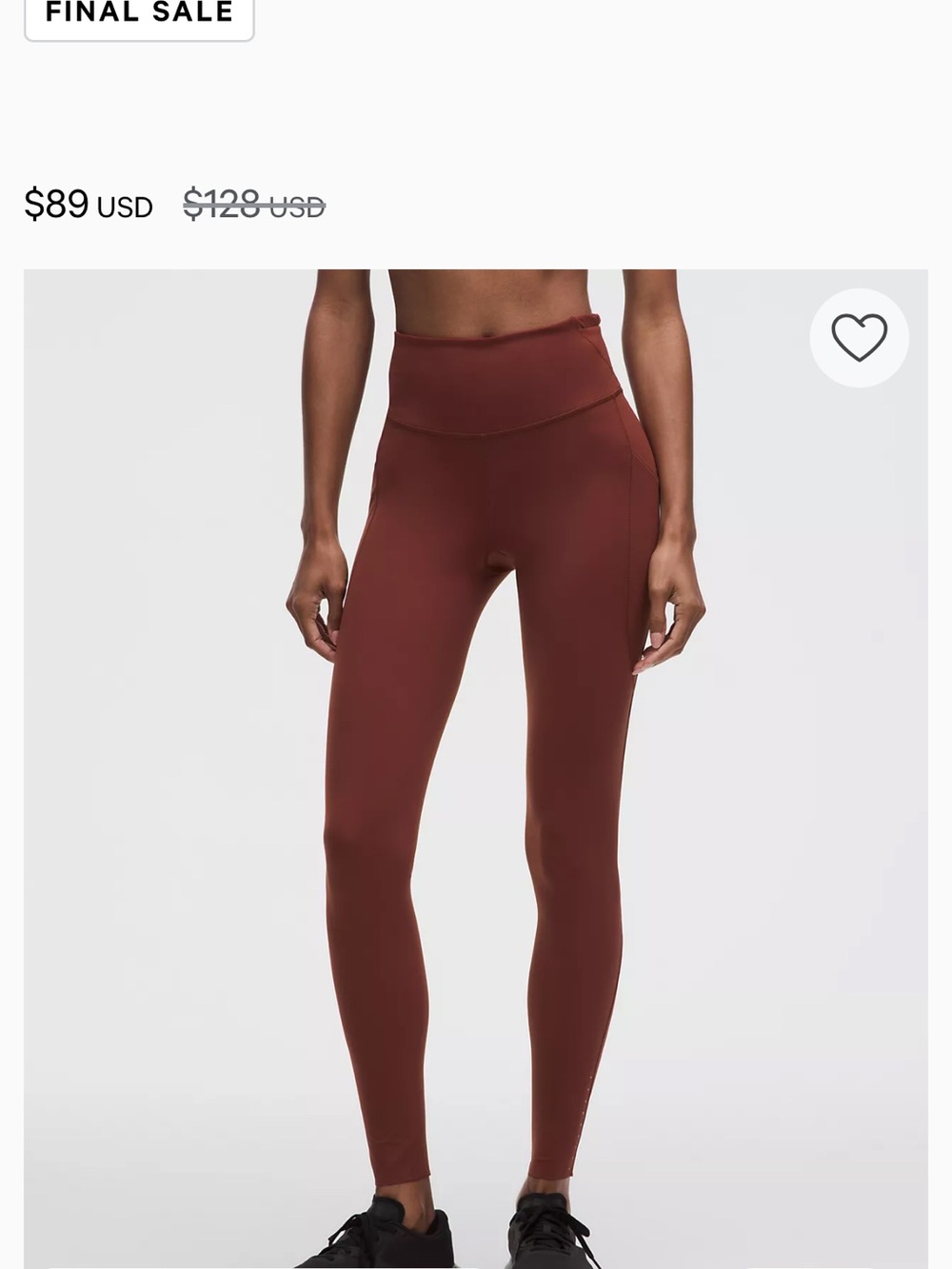 lululemon athletica Women’s High-Waist Leggings in Rust Brown - Picture 2 of 3